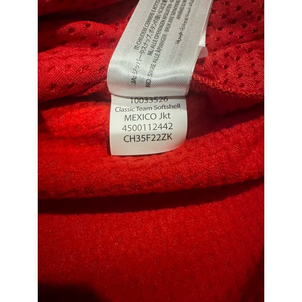 Ariat Mexico Team Softshell Jacket Red Fleece Lined Womens XS Flag - Picture 5 of 10